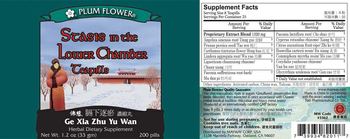 Plum Flower Stasis In The Lower Chamber Teapills Ge Xia Zhu Yu Wan - herbal supplement