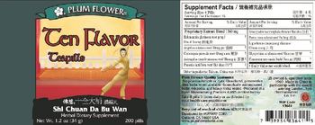 Plum Flower Ten Flavor Teapills - herbal supplement