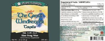 Plum Flower The Great Windkeeper Teapills - herbal supplement