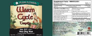 Plum Flower Warm Cycle Teapills - herbal supplement