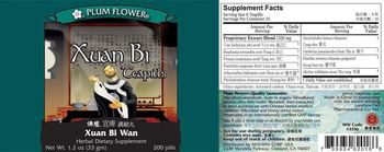 Plum Flower Xuan Bi Teapills Xuan Bi Wan - herbal supplement