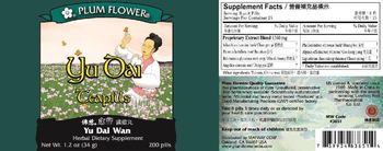 Plum Flower Yu Dai Teapills - herbal supplement