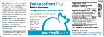 Pomegranate Health BalancePom Plus - supplement