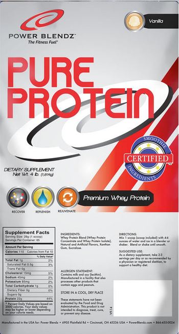 Power Blendz Pure Protein Vanilla - supplement