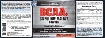 Precision Engineered BCAA + Citrulline Malate Powder Tropical Punch - supplement