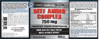 Precision Engineered Beef Amino Complex 750 mg - supplement