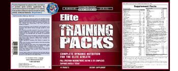 Precision Engineered Elite Training Packs - supplement