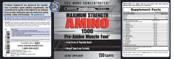 Precision Engineered Maximum Strength Amino 1500 - supplement