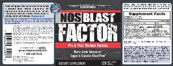 Precision Engineered NOS Blast Factor Pre & Post Workout Formula - supplement