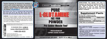 Precision Engineered Pure L-Glutamine Free Form Powder - vegetarian supplement