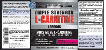 Precision Engineered Triple Strength L-Carnitine 1,500 mg Natural Watermelon Flavor - vegetarian supplement