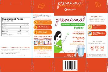Premama Premama Fertility Unflavored - reproductive support supplement