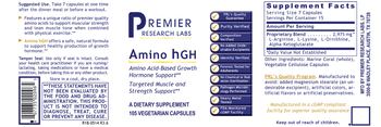Premier Research Labs Amino hGH - supplement