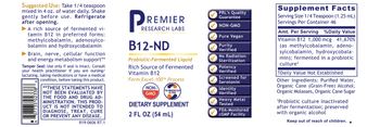 Premier Research Labs B12-ND - supplement