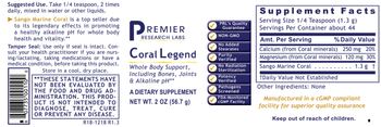 Premier Research Labs Coral Legend - supplement