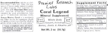 Premier Research Labs Coral Legend - mineral supplement