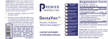 Premier Research Labs DentaVen - supplement