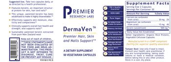 Premier Research Labs DermaVen - supplement