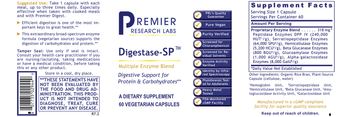 Premier Research Labs Digestase-SP - supplement