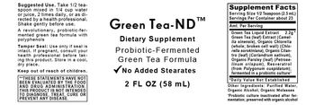 Premier Research Labs Green Tea-ND - supplement