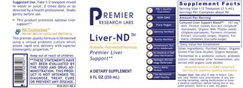 Premier Research Labs Liver-ND - supplement