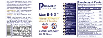 Premier Research Labs Max B-ND - supplement