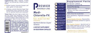Premier Research Labs Medi-Chlorella-FX - supplement