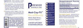 Premier Research Labs Medi-Clay-FX - supplement