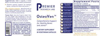 Premier Research Labs OsteoVen - supplement