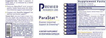 Premier Research Labs ParaStat - supplement