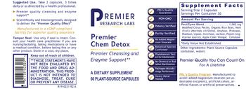 Premier Research Labs Premier Chem Detox - supplement
