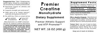 Premier Research Labs Premier Creatine Monohydrate - supplement