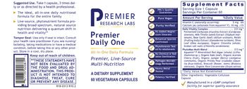 Premier Research Labs Premier Daily One - supplement