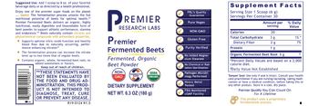 Premier Research Labs Premier Fermented Beets - supplement