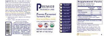 Premier Research Labs Premier Fermented Turmeric Plus - supplement