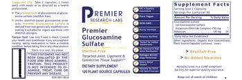 Premier Research Labs Premier Glucosamine Sulfate - supplement