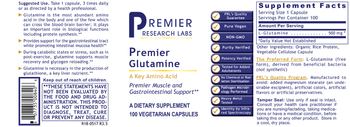 Premier Research Labs Premier Glutamine - supplement