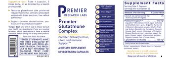 Premier Research Labs Premier Glutathione Complex - supplement