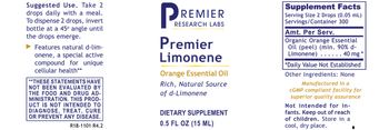 Premier Research Labs Premier Limonene - supplement