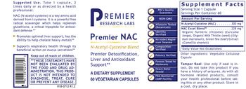 Premier Research Labs Premier NAC - supplement