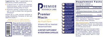 Premier Research Labs Premier Niacin - supplement