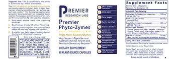Premier Research Labs Premier Phyto-Zymes - supplement