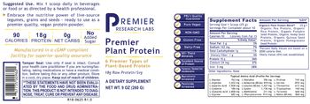 Premier Research Labs Premier Plant Protein - supplement