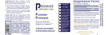 Premier Research Labs Premier Protease - supplement