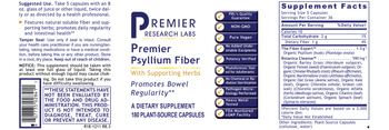 Premier Research Labs Premier Psyllium Fiber - supplement