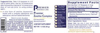 Premier Research Labs Premier Zeolite Complex - supplement