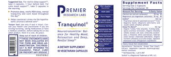 Premier Research Labs Tranquinol - supplement