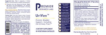 Premier Research Labs UriVen - supplement