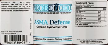 Prescribed Choice ASMA Defense - supplement