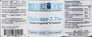 Prescribed Choice Cholester-X Plus - supplement